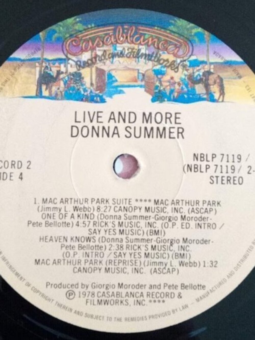 Live & More Donna Summer Double Length Vinyl Record Album Set Casablanca Records - Picture 7 of 12